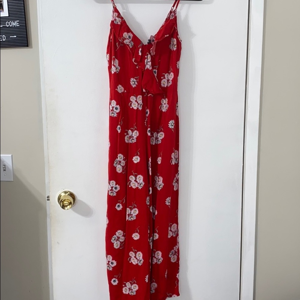 Red jumpsuit